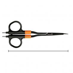 BiZZER, bipolar scissors, 145 mm, curved, fine